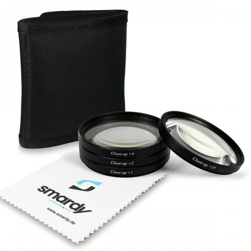 smardy - 67mm Close up Macro +1 +2 +4 +10 Pack de filtros